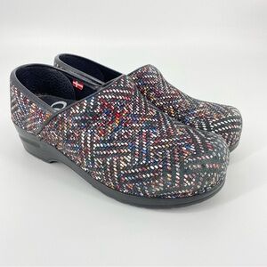 Sanita Danish Clogs Nurse Professional Special Edition Red Multi Color Size 37